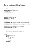 Summary Introduction to analysis (till chapter 5 derivatives)