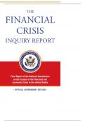 Exam (elaborations) THE FINANCIAL CRISIS INQUIRY COMMISSION 