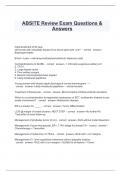 ABSITE Review Exam Questions & Answers.