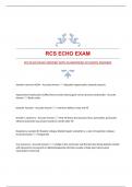 RCS ECHO EXAM|VERIFIED WITH GUARANTEED ACCURATE ANSWERS