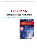 Test bank for pathophysiology 7th edition by jacquelyn l banasik NEWEST EDITION