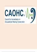 CAOHC Certification – Questions & Correct Solutions 