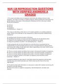 EXAM FINAL NUR 128 QUESTIONS WITH VERIFIED ANSWERS A GRADED