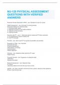 EXAM FINAL NUR 128 QUESTIONS WITH VERIFIED ANSWERS A GRADED