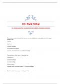 CCI RVS EXAM WITH GUARANTEED ACCURATE ANSWERS|VERIFIED