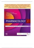 TEST BANK FOR PHARMACOLOGY: A PATIENT-CENTERED NURSING PROCESS APPROACH 10TH EDITION BY LINDA E. MCCUISTION, KATHLEEN VULJOIN DIMAGGIO, MARY B. WINTON, JENNIFER J. YEAGER ||COMPLETE CHAPTERS 1-55 WITH ACCURATE ANSWERS|| COMPLETE GUIDE A+