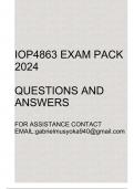 IOP4863 Exam pack 2024(Questions and answers)