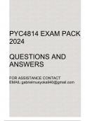 PYC4814 Exam pack 2024(Questions and answers)