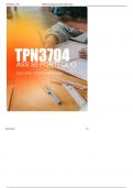 TPN3704 Assignment 50 Portfolio Due 18 Sept 2024QUESTIONS AND COMPLETE WELL EXPLAINED ANSWERS WITH RATIONALE 100% CORRECT VERIFIED BY EXPERTS AND GRADED A+ LATEST UPDATE 2024[ALREADY PASSED]