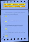 ITEC 240 Test 3 Answered Questions |  Already Passed | 100 % Correct Answers _____ are individual cutting tools with a number of cutting edges. They are usually  held on the tool shank with various locking mechanisms. Ans: insert