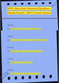 NFPA cheat sheet Answered Questions |  Already Passed | 100 % Correct Answers NFPA 1006 Ans: Standard for Technical Rescuer Professional Qualifications NFPA 1401 Ans: Recommended Practice for Fire Service Training Rep