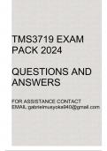 TMS3719 Exam pack 2024(Questions and answers)