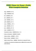 NDSU Chem 121 BUNDLED EXAMS 