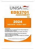 EDS3701.. ASSIGNMENT 04.. DUE DATE: 31 JULY 2024