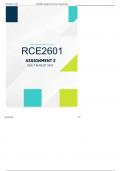 RCE2601 Assignment 2 2024 Due 7 August 2024QUESTIONS AND COMPLETE WELL EXPLAINED ANSWERS WITH RATIONALE 100% CORRECT VERIFIED BY EXPERTS AND GRADED A+ LATEST UPDATE 2024[ALREADY PASSED]