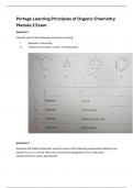 Portage Learning Chem 219 Principles of Organic Chemistry Module 2 Exam