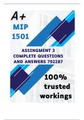 MIP1501 Assignment 3 (COMPLETE ANSWERS) 2024 (792287) - DUE 22 July 2024