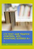 CTI TEST (AIR TRAFFIC CONTROL, ATC, AVIATION) SCORED A+