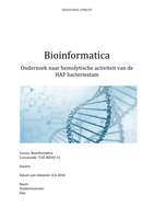 Bioinformatica verslag