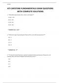 ATI CAPSTONE FUNDAMENTALS EXAM QUESTIONS WITH COMPLETE SOLUTIONS