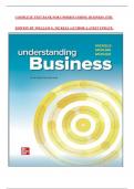 COMPLETE TEST BANK FOR UNDERSTANDING BUSINESS 13TH EDITION BY WILLIAM G. NICKELS (AUTHOR) LATEST UPDATE.