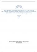 TEST BANK FOR PHARMACOTHERAPEUTICS ADVANCED PRACTICE NURSE PRESCRIBERS 2024 6TH EDITION (57 CHAPTERS), TERI MOSER WOO GUARANTEED PASS | RATED A+
