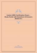 Inside LVMH Certification Exam – Study Guide with Questions & Answers (Rated A+)