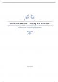 WallStreet 400 Questions with complete solution 