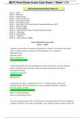 N675 Final Exam Acute Care Exam 1 Week 1-14