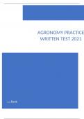 Agronomy Practice Written Test 2021.