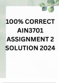 100% CORRECT AIN3701 ASSIGNMENT 2 SOLUTION 2024