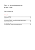 Verkoopmanagement samenvatting