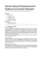 Samenvatting strafprocesrecht I