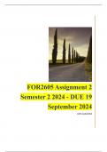 FOR2605 Assignment 2 Semester 2 2024 - DUE 19 September 2024