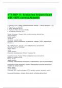 NTA NTP 11 Endocrine System Exam with 100- correct Answers