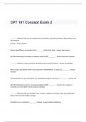 CPT 101 Concept Exam 2 Questions and Correct Answers