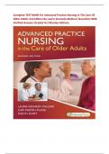 Complete TEST BANK For Advanced Practice Nursing In The Care Of Older Adults 2nd Edition By Laurie Kennedy-Malone/ Questions With Verified Answers Graded A+( Mordan Edition)