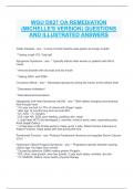  WGU D027 OA REMEDIATION (MICHELLE'S VERSION) QUESTIONS AND ILLUSTRATED ANSWERS