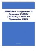 FOR2605 Assignment 2 Semester 2 2024 (527395) - DUE 19 September 2024