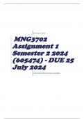 MNG3702 Assignment 1 Semester 2 2024 (605474) - DUE 25 July 2024