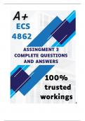 ECS4862 Assignment 3 (COMPLETE ANSWERS) 1 2024 - DUE 16 August 2024