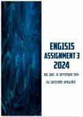 ENG1515 Assignment 3 2024 | Due 10 September 2024