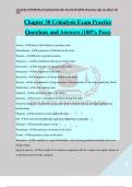 Chapter 30 Urinalysis Exam Practice Questions and Answers (100% Pass)