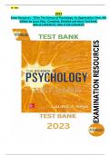 Exam Resources - TB for The Science of Psychology: An Appreciative View, 4th Edition by Laura King - Complete, Detailed and latest Test Bank. All Chapters (1-17) Included.