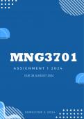 MNG3701 Assignment 1 2024| Due 28 August 2024