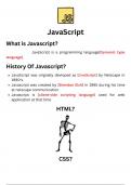 Comprehensive JavaScript Class Notes