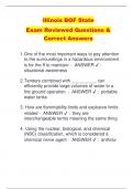 Illinois BOF State  Exam Reviewed Questions &  Correct Answers