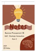 Detailed Notes on Strategic Innovation Part 2 & 3