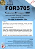 FOR3705 Assignment 2 (COMPLETE ANSWERS) Semester 2 2024 (668842) - DUE 9 September 2024