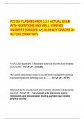 PCI ISA FLASHBOARDS 3.2.1 ACTUAL EXAM  WITH QUESTIONS AND WELL VERIFIED  ANSWERS [GRADED A+] ALREADY GRADED A+  ACTUAL EXAM 100%